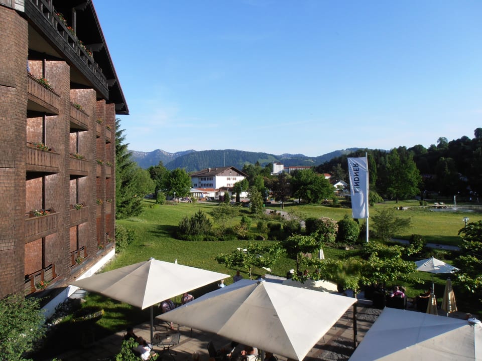Blick vom Balkon Parkhotel Oberstaufen