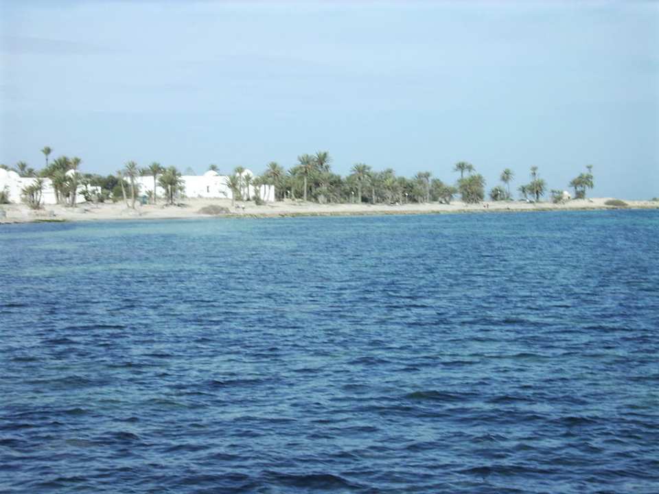 Vom Badesteg aus gesehen Hotel El Mouradi Djerba Menzel