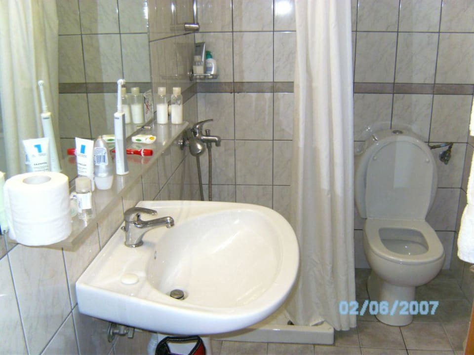 Badezimmer Hotel Makryammos Bungalows