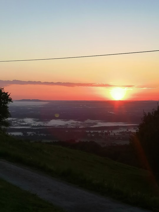 Ausblick Ferienhaus Stipfing