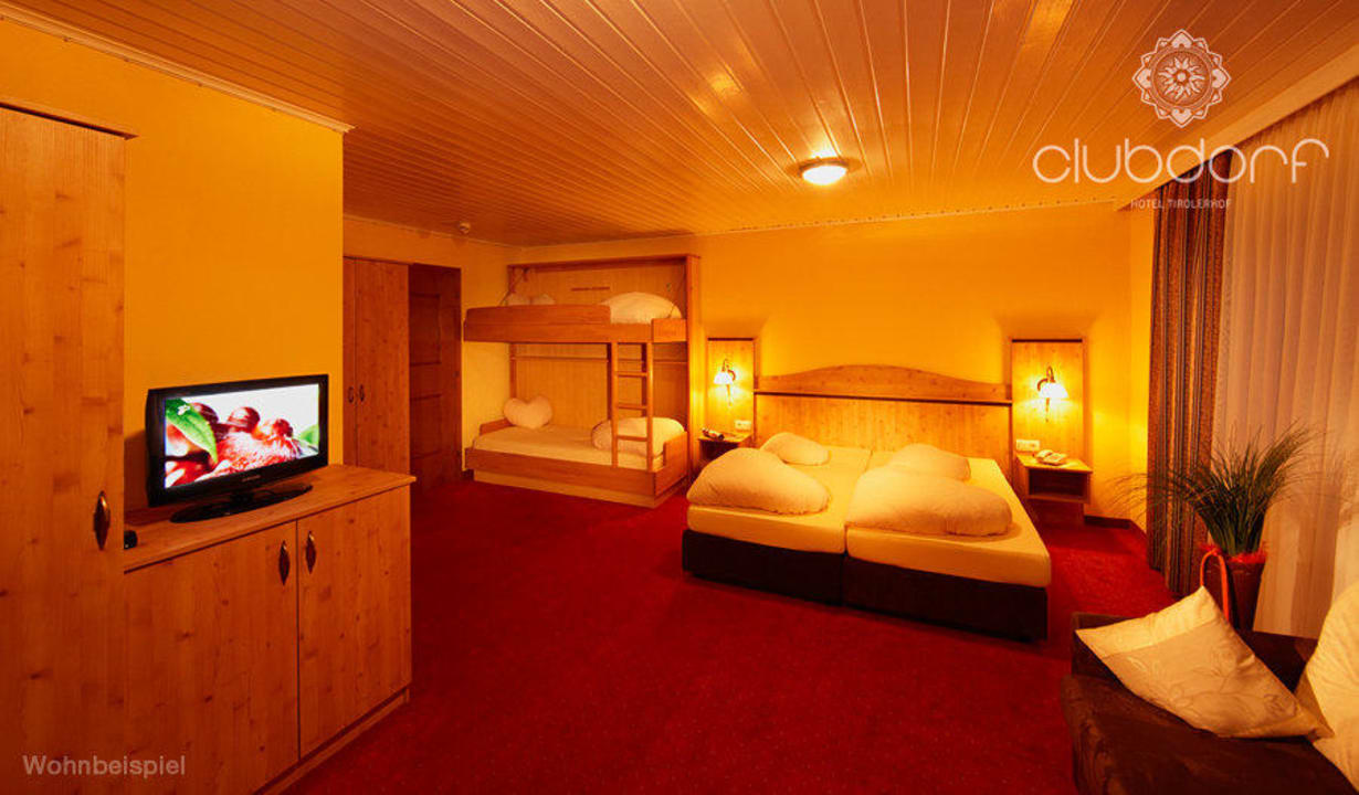 Wohnbeispiel Familienzimmer Clubdorf See Ischgl