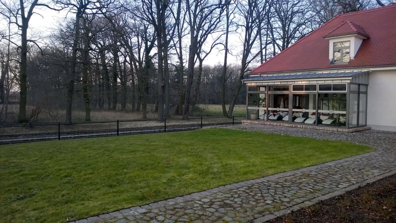 Vom Zimmerfenstern aus Wasserschloss Mellenthin