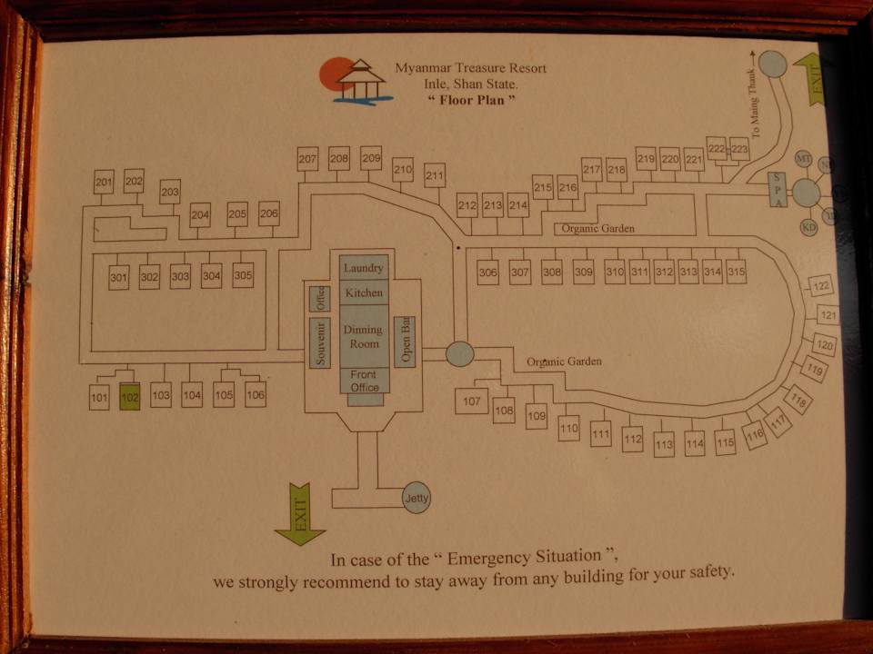 Bungalow Plan Myanmar Treasure Resort - Inle Lake