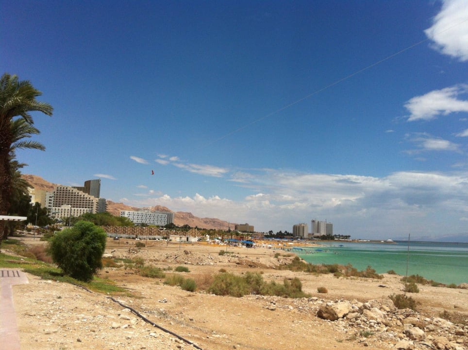 Blick auf Ein Bokek 2013 Crowne Plaza Dead Sea