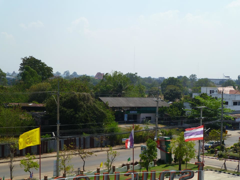 Blick aus dem Zimmer auf die Straße Hotel The Green Park