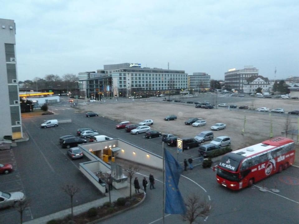 Aussicht von unsern Zimmer Hotel Dorint an der Messe Köln