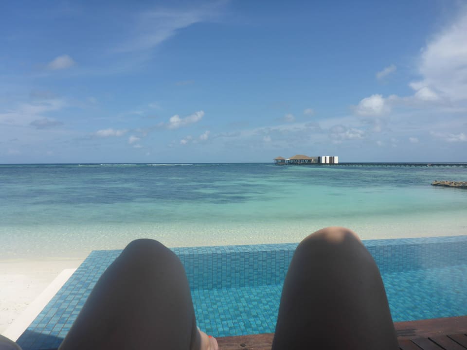 Ausblick von der Terrasse The Residence Maldives
