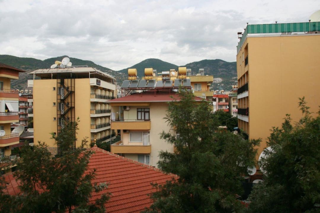 Blick vom Balkon Hotel Aslan City Kleopatra