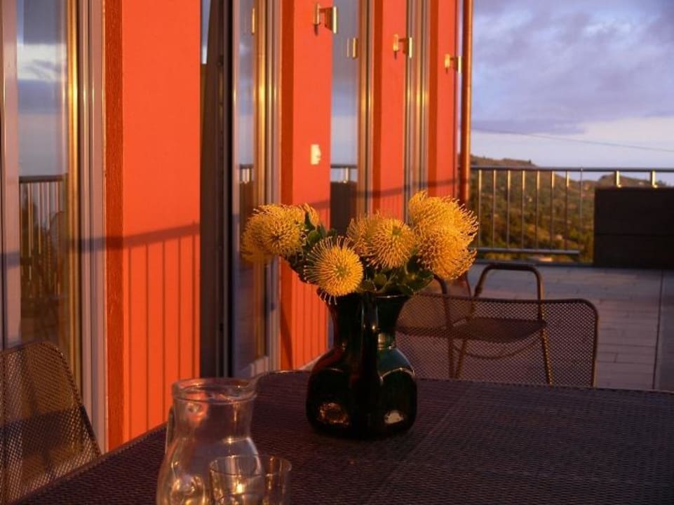 Westbalkon Abendlicht Villa Atlantico