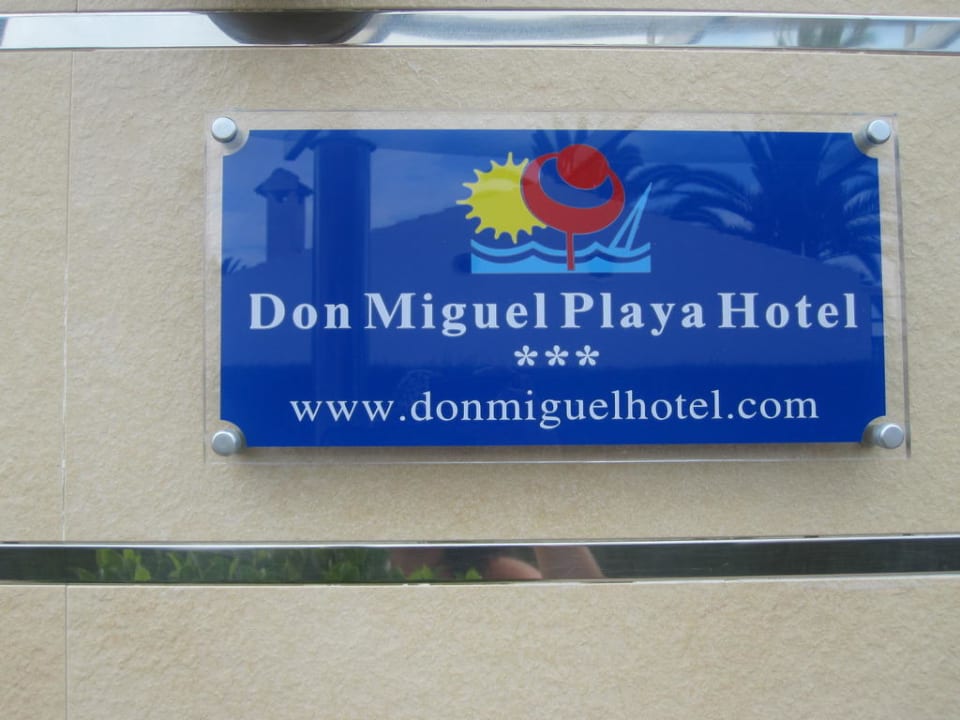 Namenschild Hotel Don Miguel