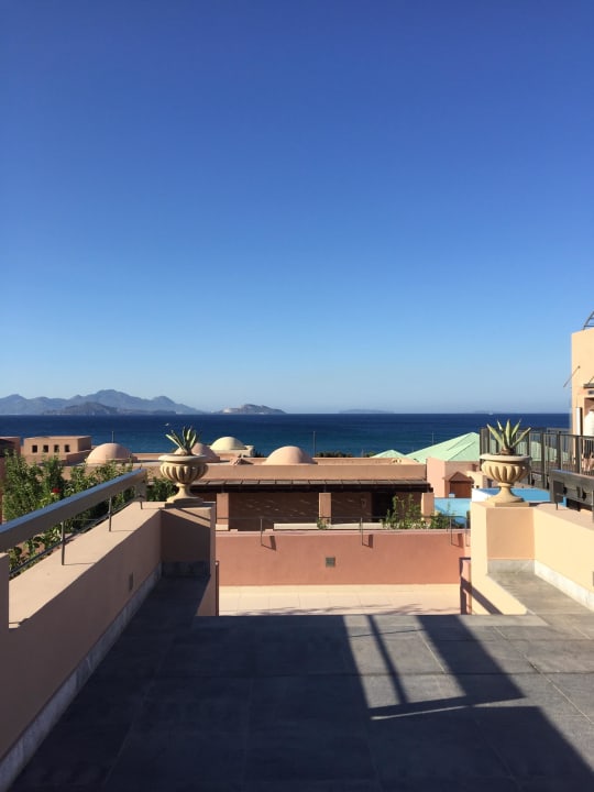 Ausblick von der ersten Etage Richtung Meer Atlantica Belvedere Resort