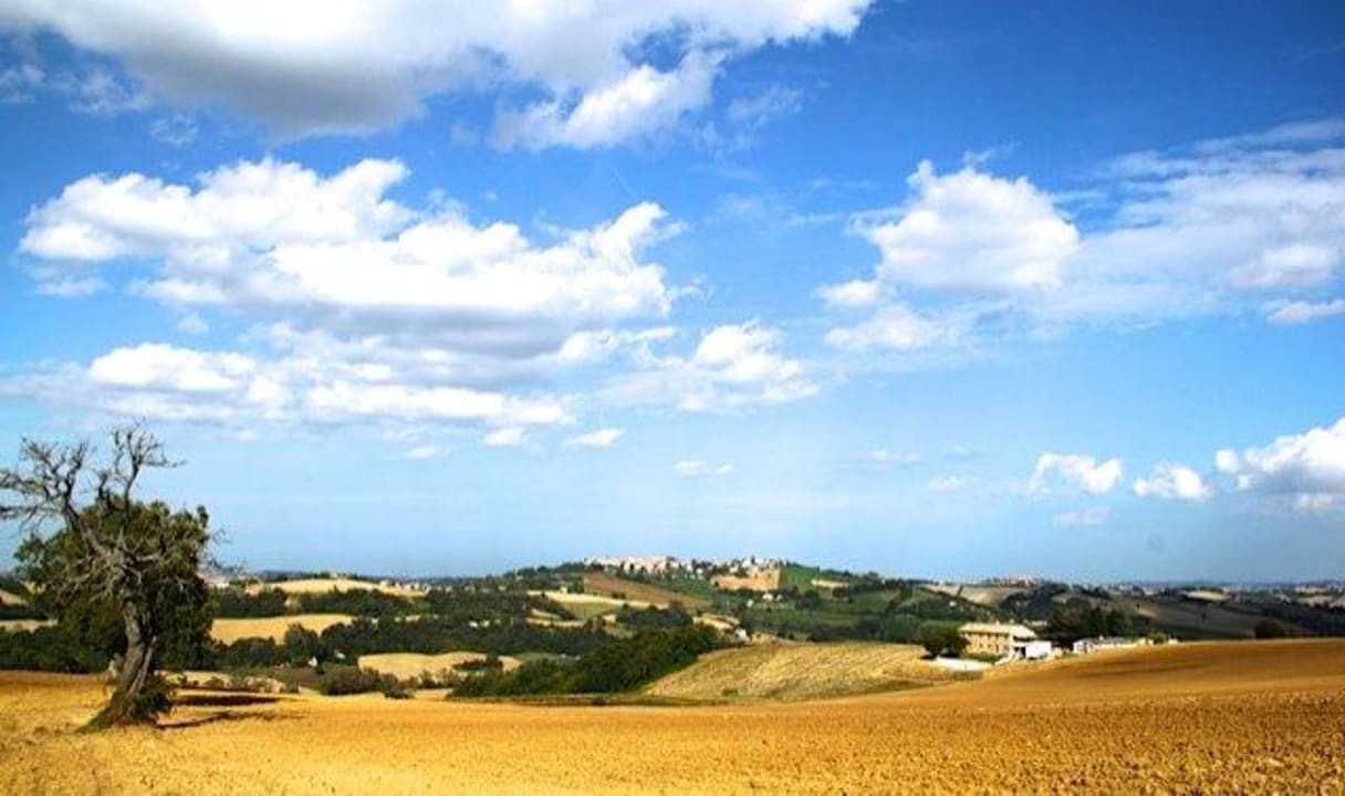 Corte Campioli in der Hügellandschaft der Marken Corte Campioli