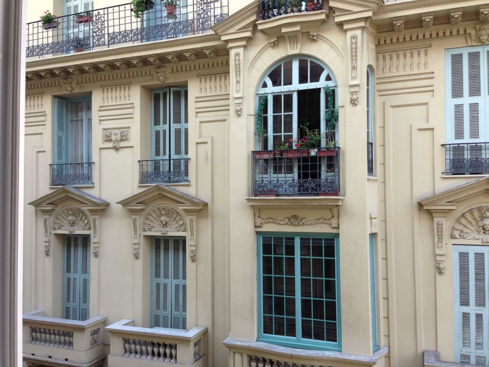 Ausblick in die Strassen Nizza Best Western Plus Hôtel Massena Nice