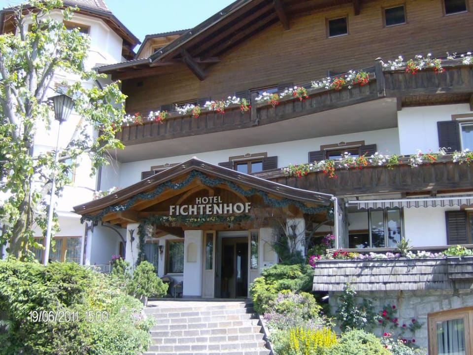 Hoteleingang Hotel Fichtenhof