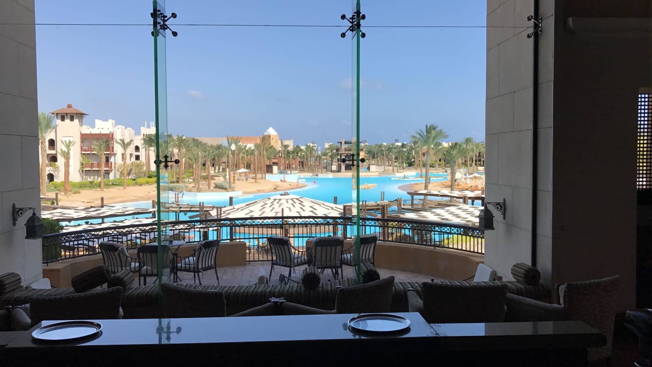 Blick von der Bar auf die Lagune Pickalbatros Palace Hotel-Port Ghalib
