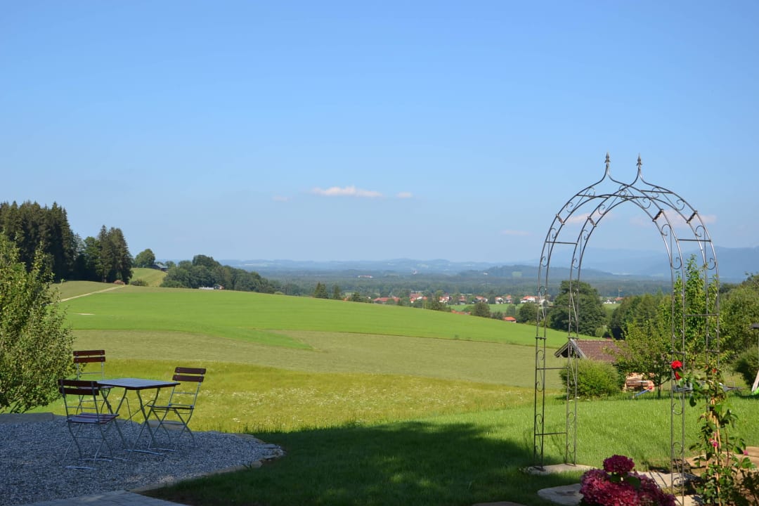 Ausblick vom Biergarten Thaurerhof