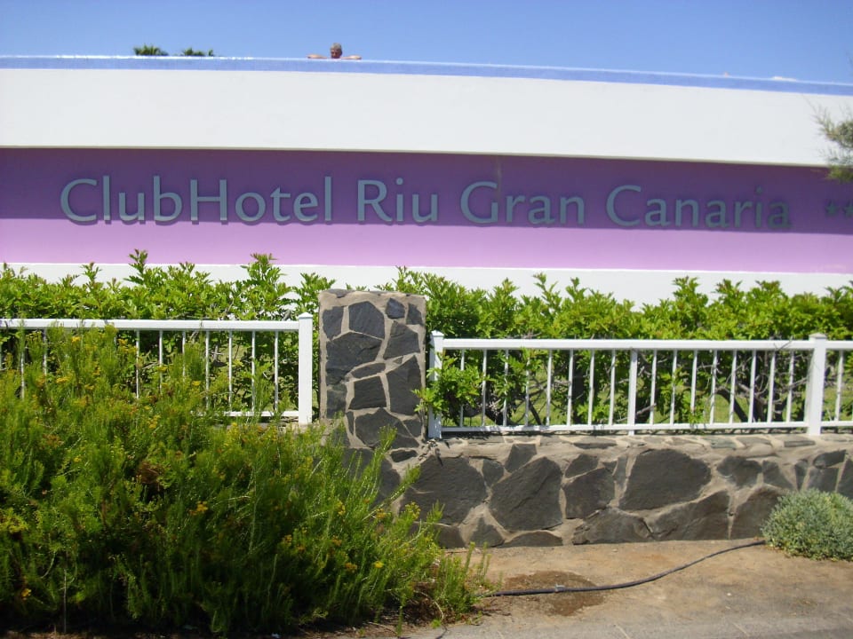 Hoteleingang von der Promenade Hotel Riu Gran Canaria