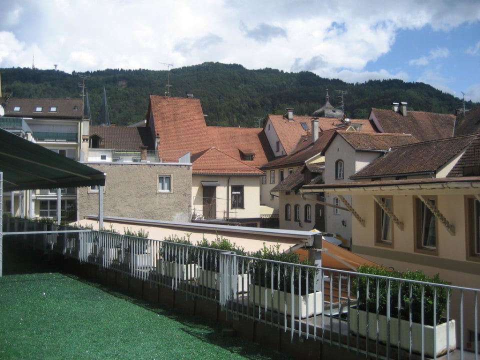 Ausblick von der Terrasse Zimmer Nr. 101 Hotel Weisses Kreuz