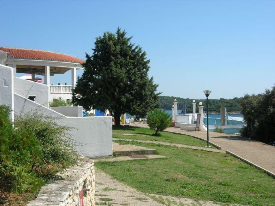 Blick von unserem Appartement Park Plaza Verudela Pula