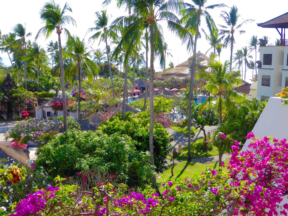 View over Gardens and pool to beach Nusa Dua Beach Hotel & Spa