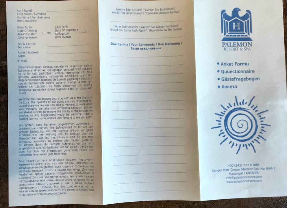 Sonstiges PALEMON Resort& Spa