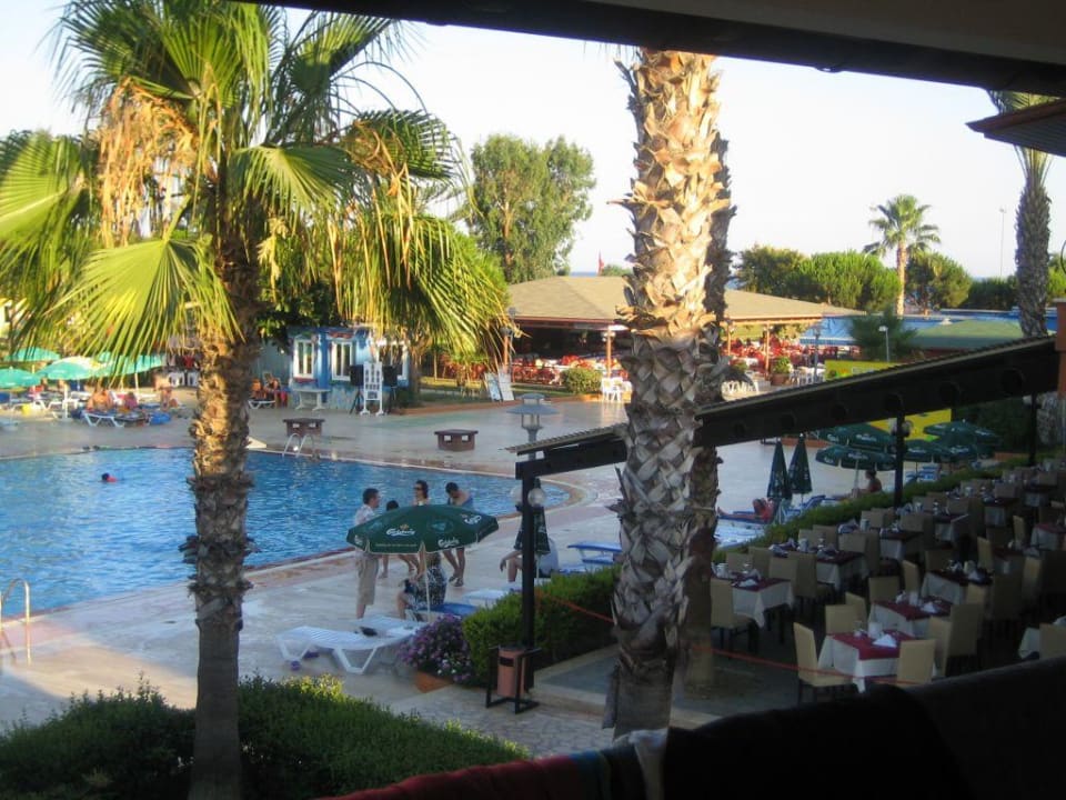Ansicht vom Zimmer zum Pool Club Turtas Beach Hotel