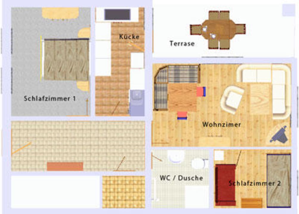 Grundriss von Ferienwohnung Ferienwohnungen König