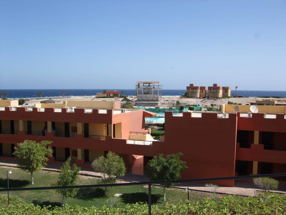 Blick von der Terrasse Malikia Resort Abu Dabbab