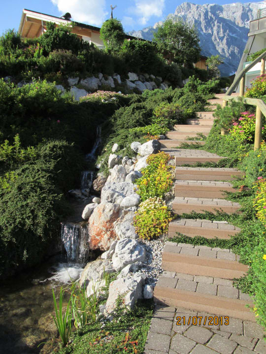 Treppenaufgang Übergossene Alm Resort