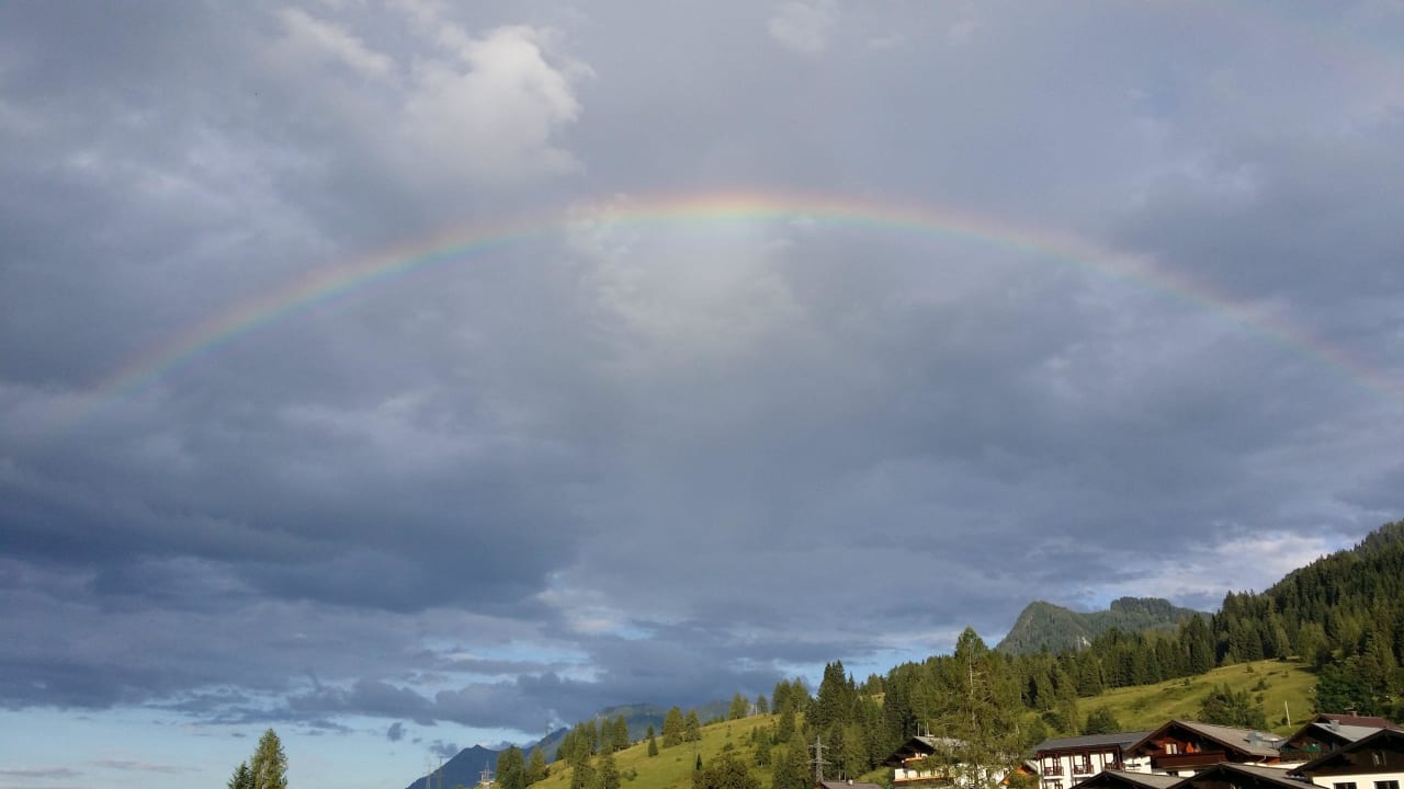 Regenbogen in Embach Pension Salaterhof
