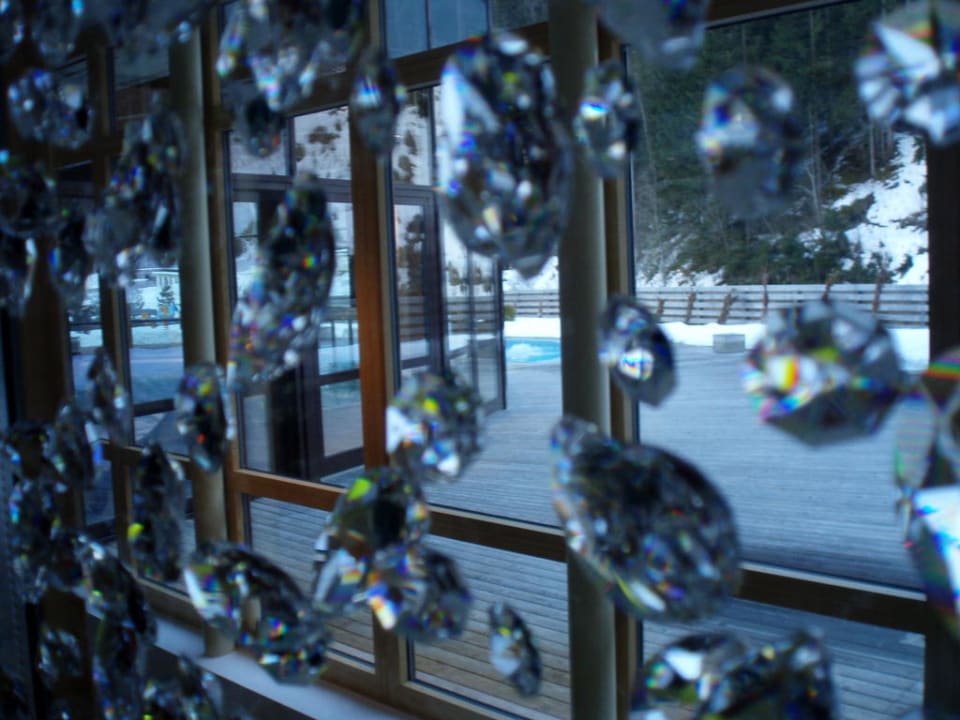 Blick vom Spabereich Spa Hotel Zedern Klang