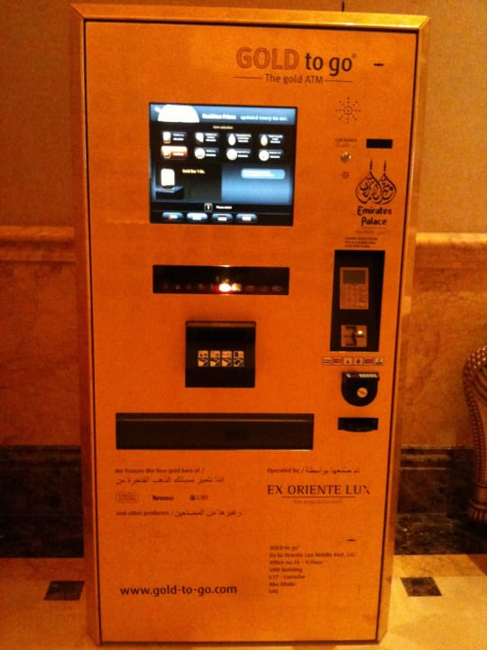 Gold to go (wie lustig) Emirates Palace Mandarin Oriental