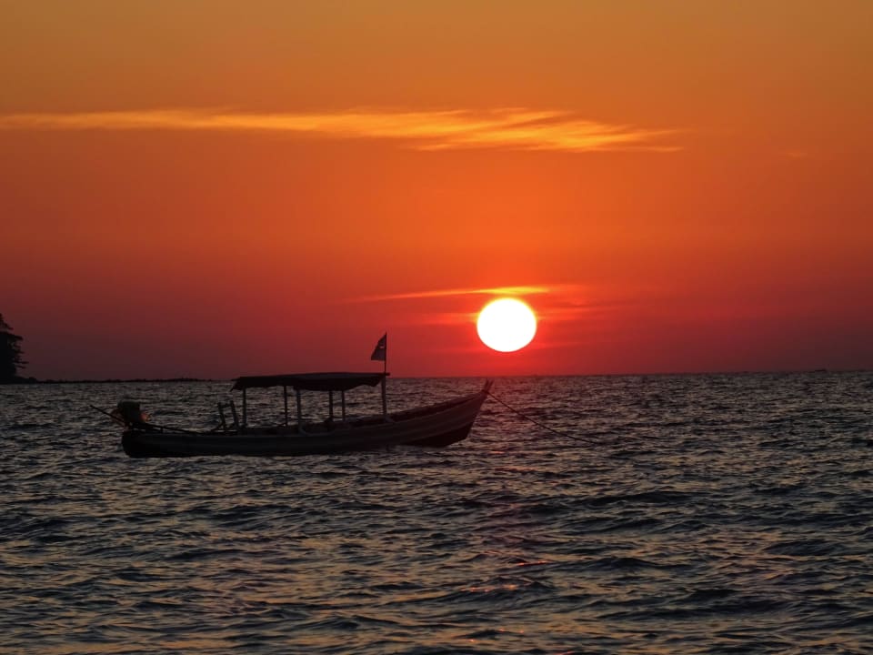 Sonnenuntergang Hotel Sandoway Resort