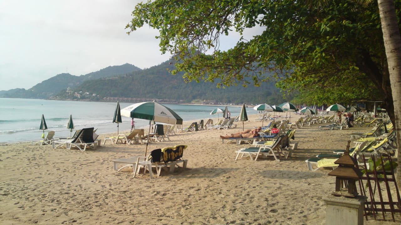 Strand Vor Den Beachbongalows First Bungalow Beach Resort Chaweng My