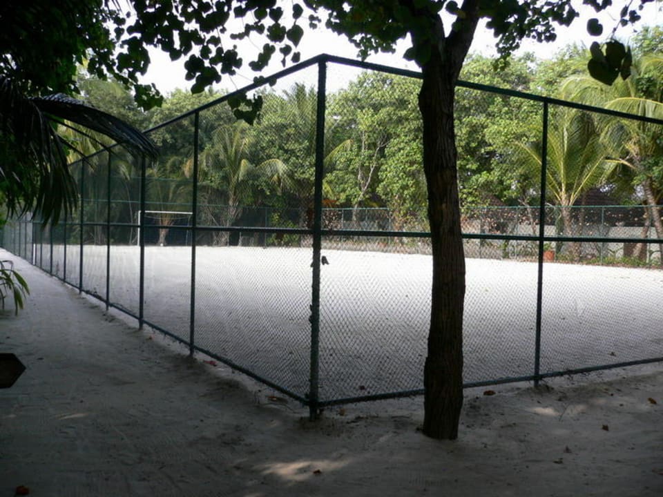 Fußballplatz Veligandu Maldives Resort Island