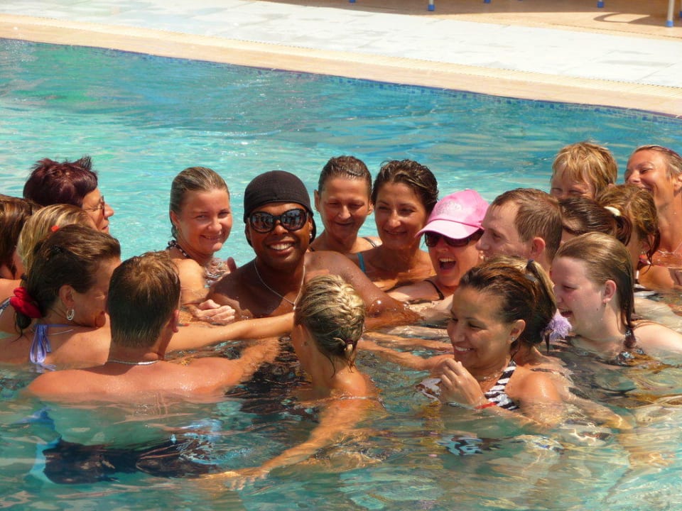Halou und die Frauen (Wassergymnastik) Royal Atlantis Beach Hotel