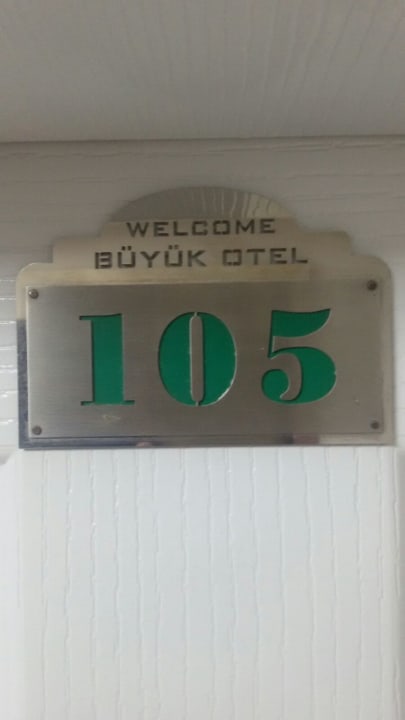 Hier ist unser Hotel Büyük Hotel