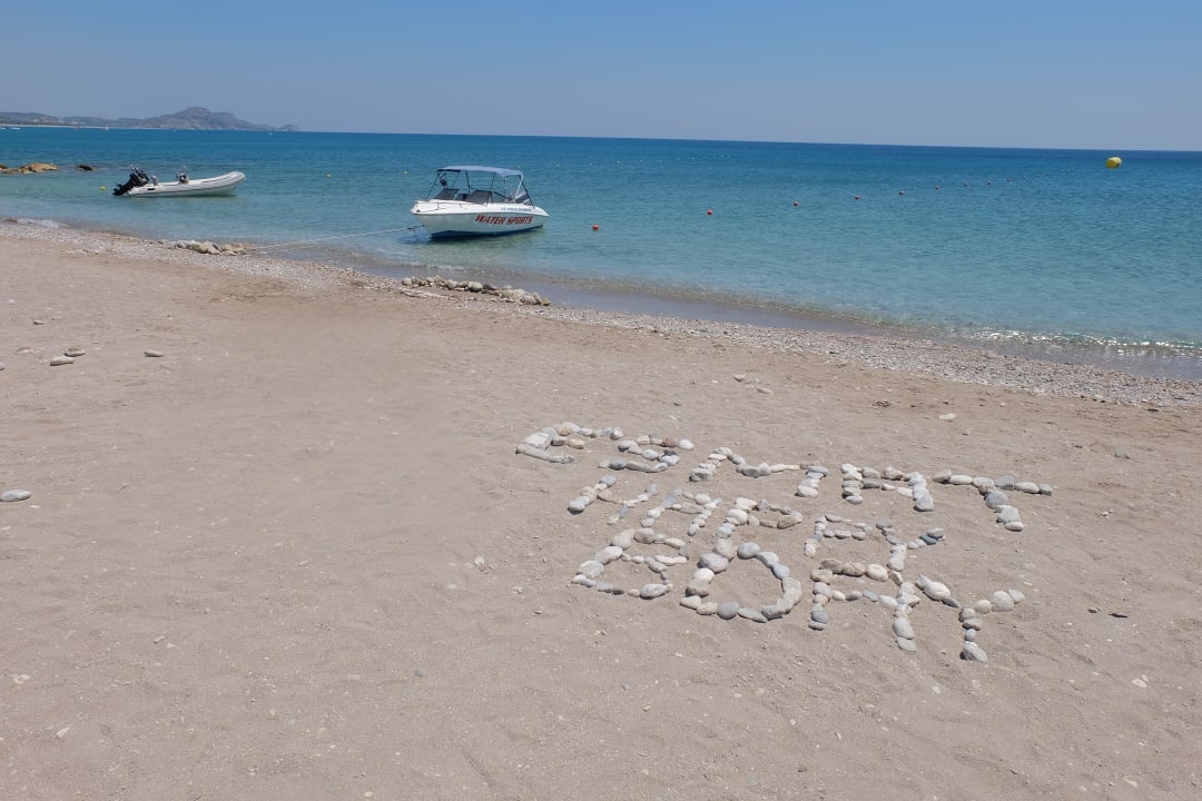 Unser Hotelsstrand  Atlantica Mikri Poli Rhodes