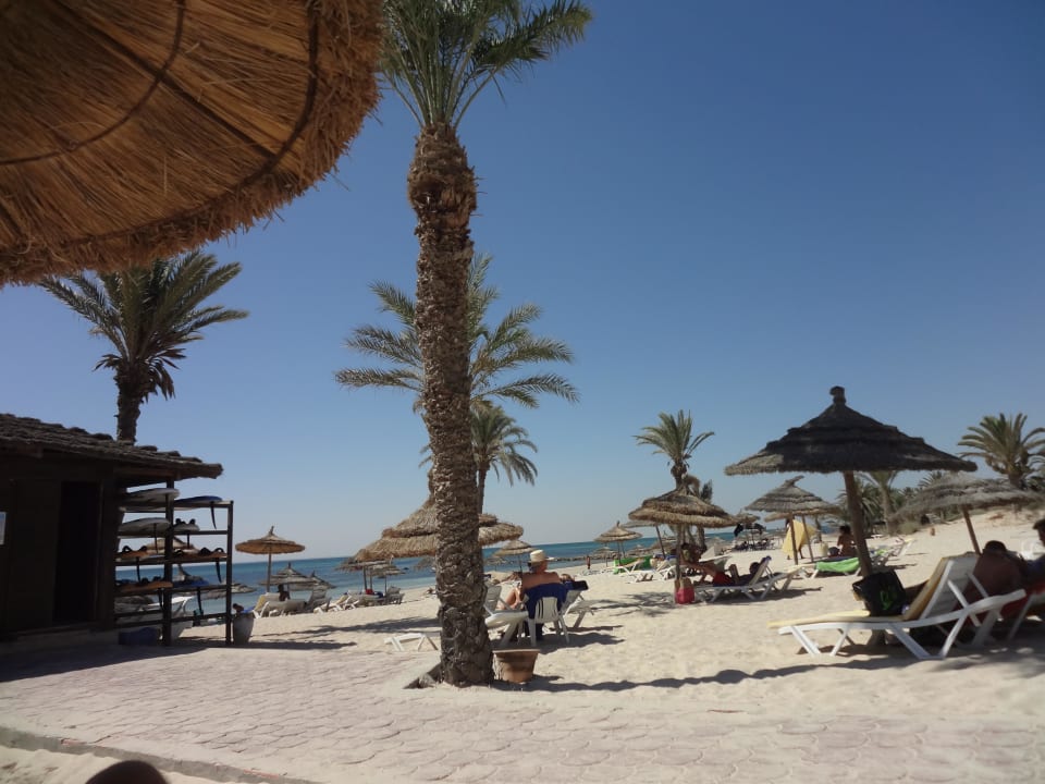 Auschreichend Liegen und Sonnenschirme vorhanden Royal Karthago Djerba