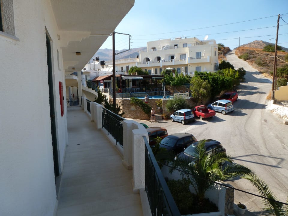 Blick aus der Zimmertür Hotel Iro