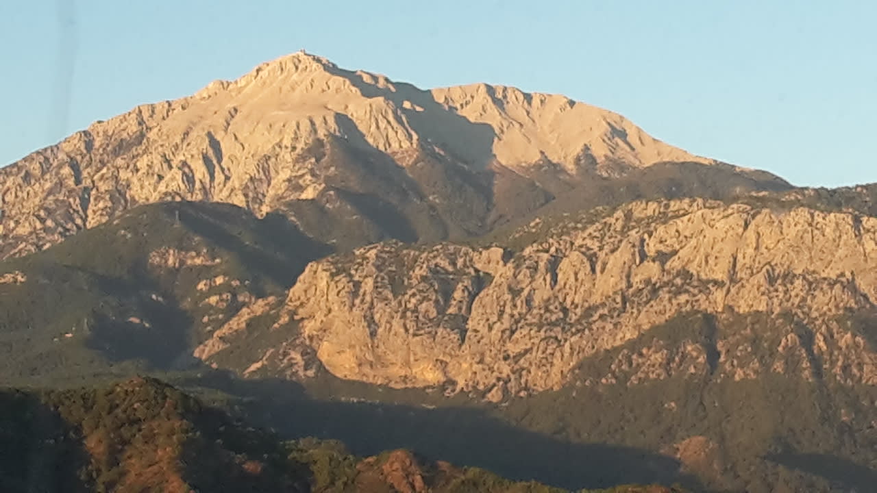 Vom Hotelfenster Blick zum Tahtali Mountains Limak Limra Hotel & Resort
