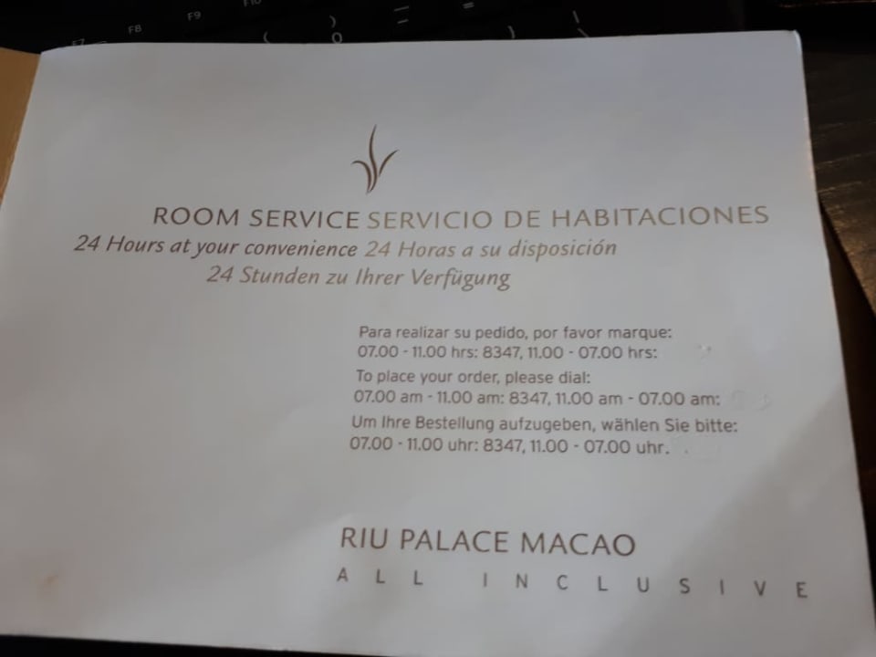 Usługi Hotel Riu Palace Macao - Adults only