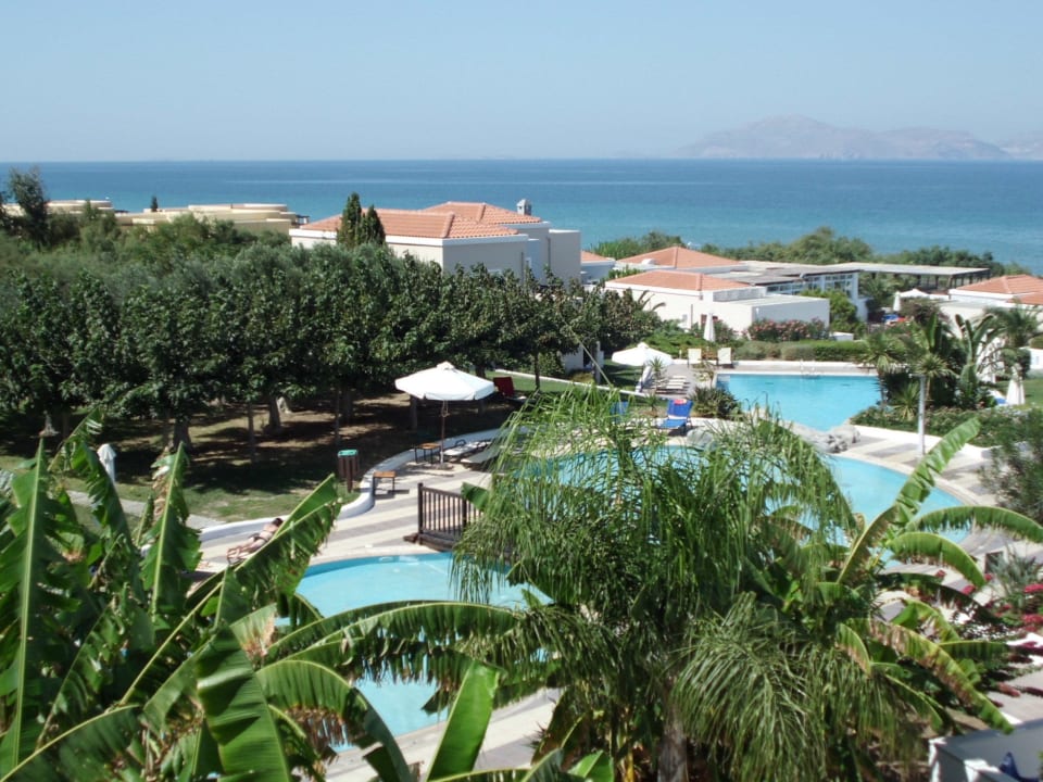 Ausblick von unserer Terrasse Atlantica Marmari Palace