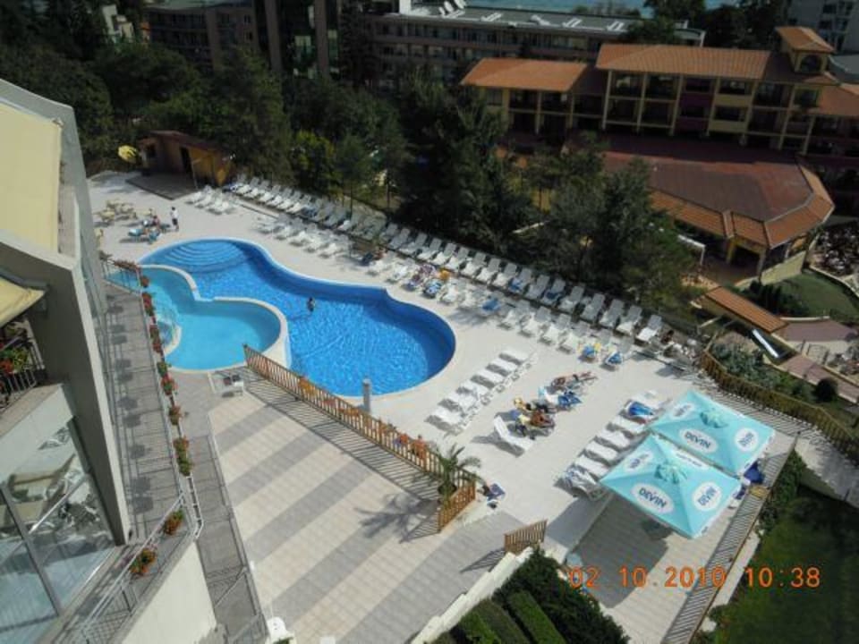 Sicht vom Balkon aus Park Hotel Golden Beach