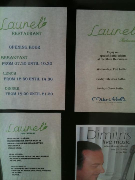 Restaurant Programm Atlantica Mikri Poli Rhodes