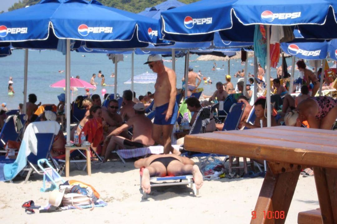 Strand in der Nähe des Hotels Iris Hotel