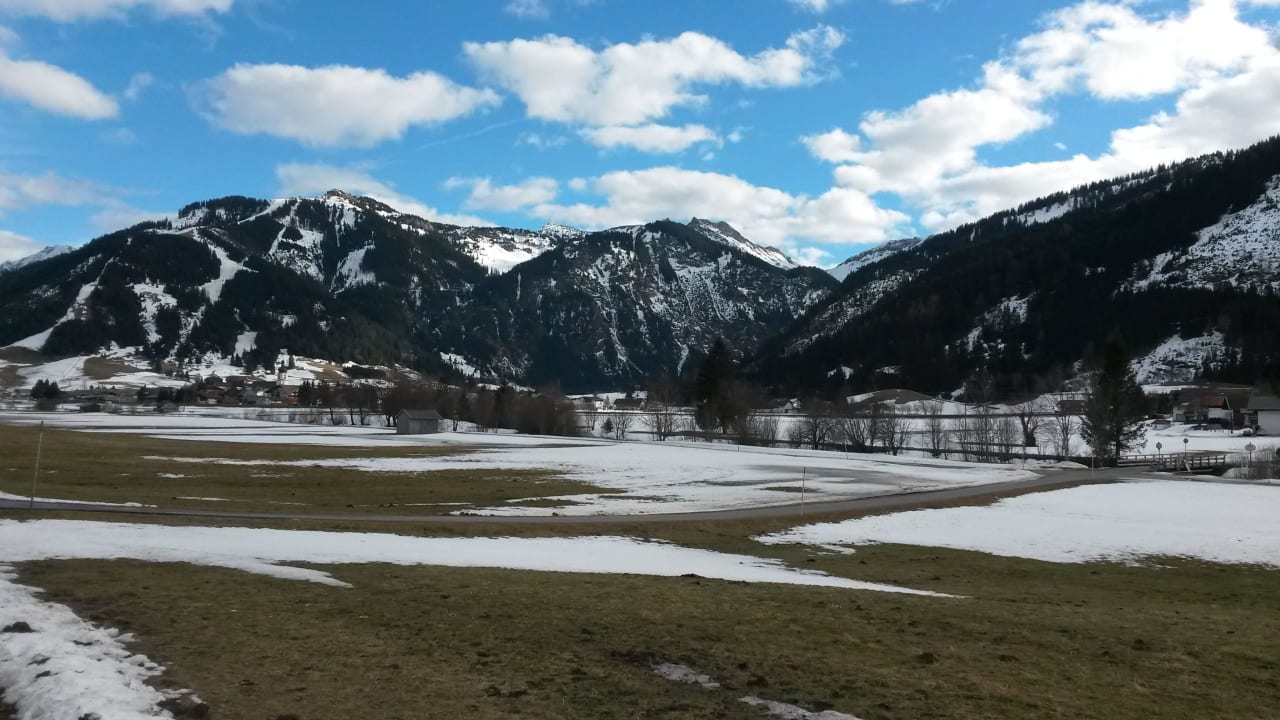 Blick auf Neunerköpfle Bauernhof Haus Waldesruh