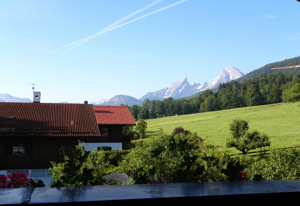 Vom Balkon auf die Berge Landhaus Bergsicht