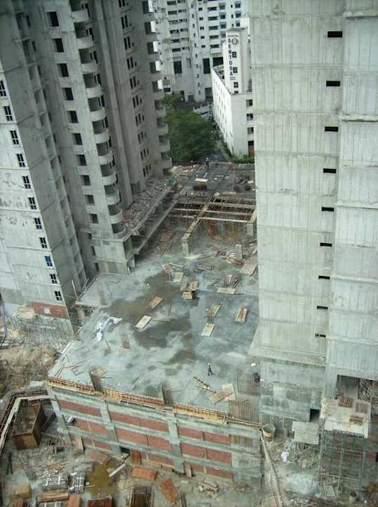 Bauarbeiten am Sonntag Vistana Hotel