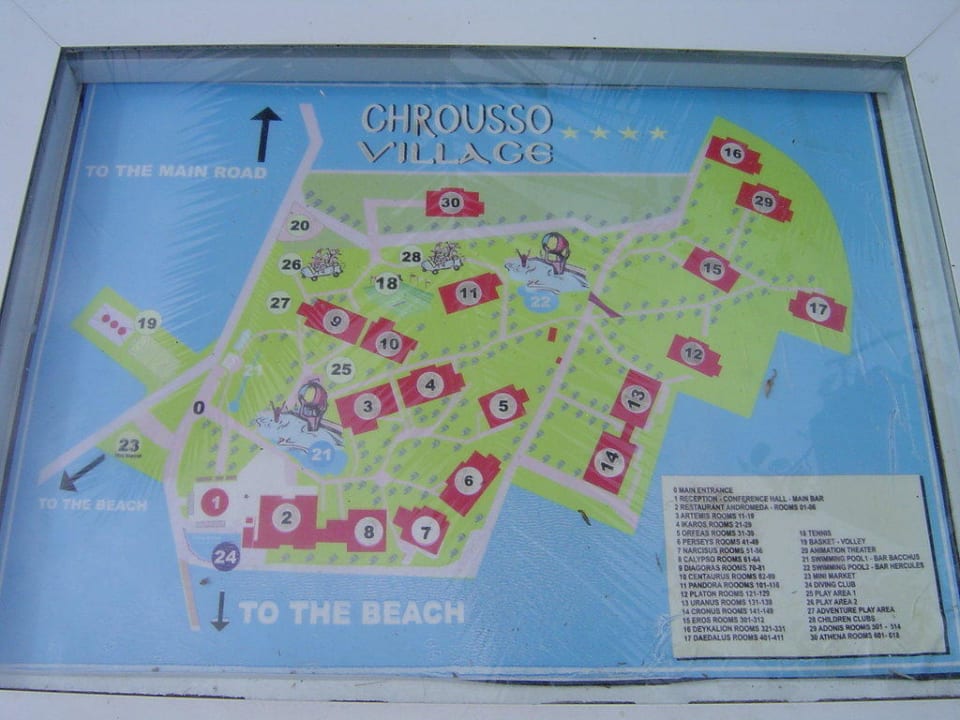 Lageplan Hotel Chrousso Village